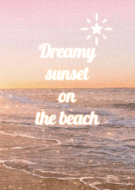 Dreamy sunset on the beach