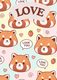 폭신한 레서판다 달콤 사랑