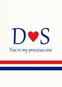 D&S イニシャル -Red & Blue-