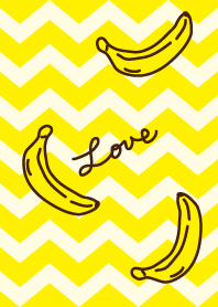 Banana - Yellow zigzag-joc