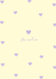 pattern heart #purpleyellow