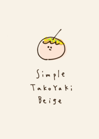 simple Takoyaki beige.