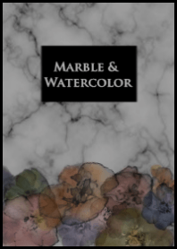 marble & watercolor