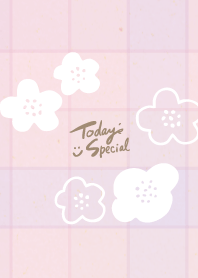 Adult check white flowers16 from Japan