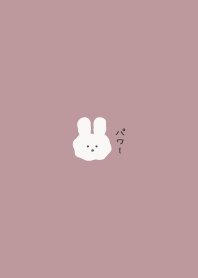A cute rabbit that gives you power