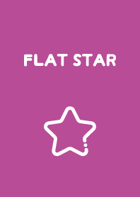 FLAT STAR - Fuchsia Purple
