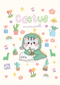 Cat Cute : Cactus lover