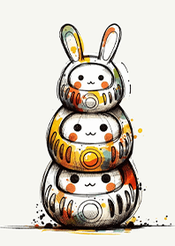 Lucky Rabbit Daruma