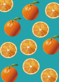 Background dark light blue fresh orange