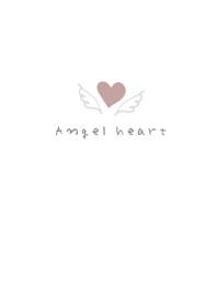 simple Angel heart white beige