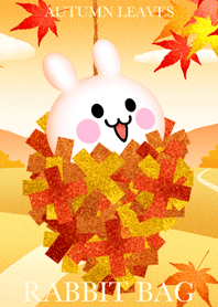 Autumn leaves rabbit bag
