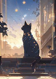 瞭望夢幻城市的黑貓❤