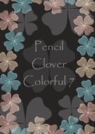 Pencil Clover Colorful 7