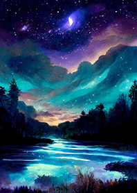 Beautiful starry night view#1387