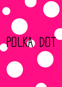 Polka dot-Vivid pink-