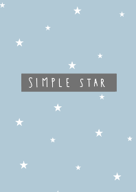 シンプルスター・くすみブルー