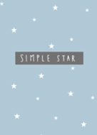 simple dusty blue star
