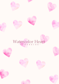 Watercolor Heart-PINKBEIGE 21