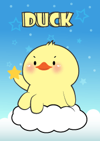 Cute Duck  In Blue Sky Theme