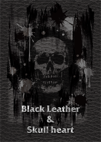 Black Leather & Skull heart