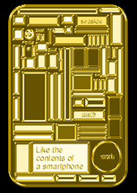 金運上昇☆スマホの中を金ピカにしました。