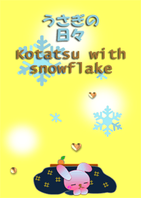 Rabbit daily<Kotatsu with snowflake>