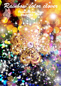 Rainbow color clover