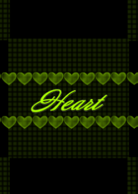 HEART-Black and Green-