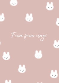 Fuwafuwa rabbit (pinkbeige)