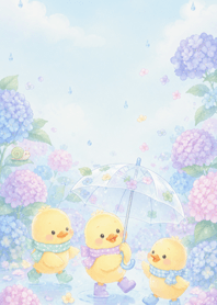 Ducklings in the Rain 006