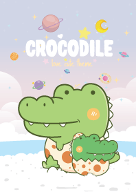 Crocodile Seaside Pastel