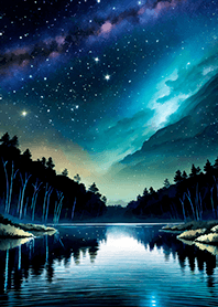 綺麗な星空の夜景着せかえ#339
