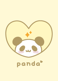 Panda Glitter - Yellow