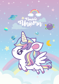 Unicorn Rainbow Galaxy Pea Flower