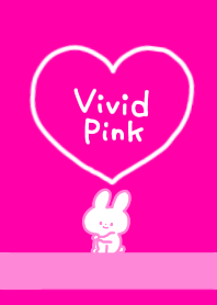 Rabbit and vivid pink 2