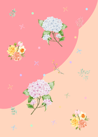 Little Flowers | Orange & Pink
