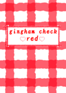 gingham check Red