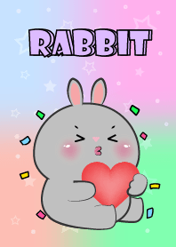 Cute Rabbit Love Pastel Theme