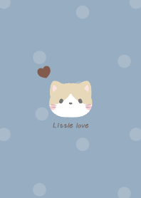 Tuxedo cat&Heart:smoky blue dot