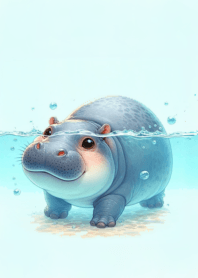 Moo Dong little hippo round body n.35