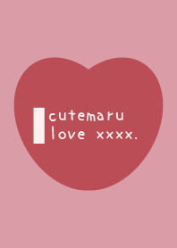 simple love heart Theme Happy marulove02