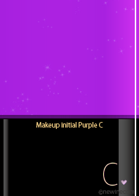 Makeup initial purple C