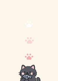 Fluffy cat so cute