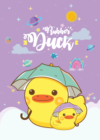 Rubber Duck Baby Galaxy Purple