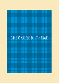BLUE CHECKERED THEMEj-RED-BEIGE