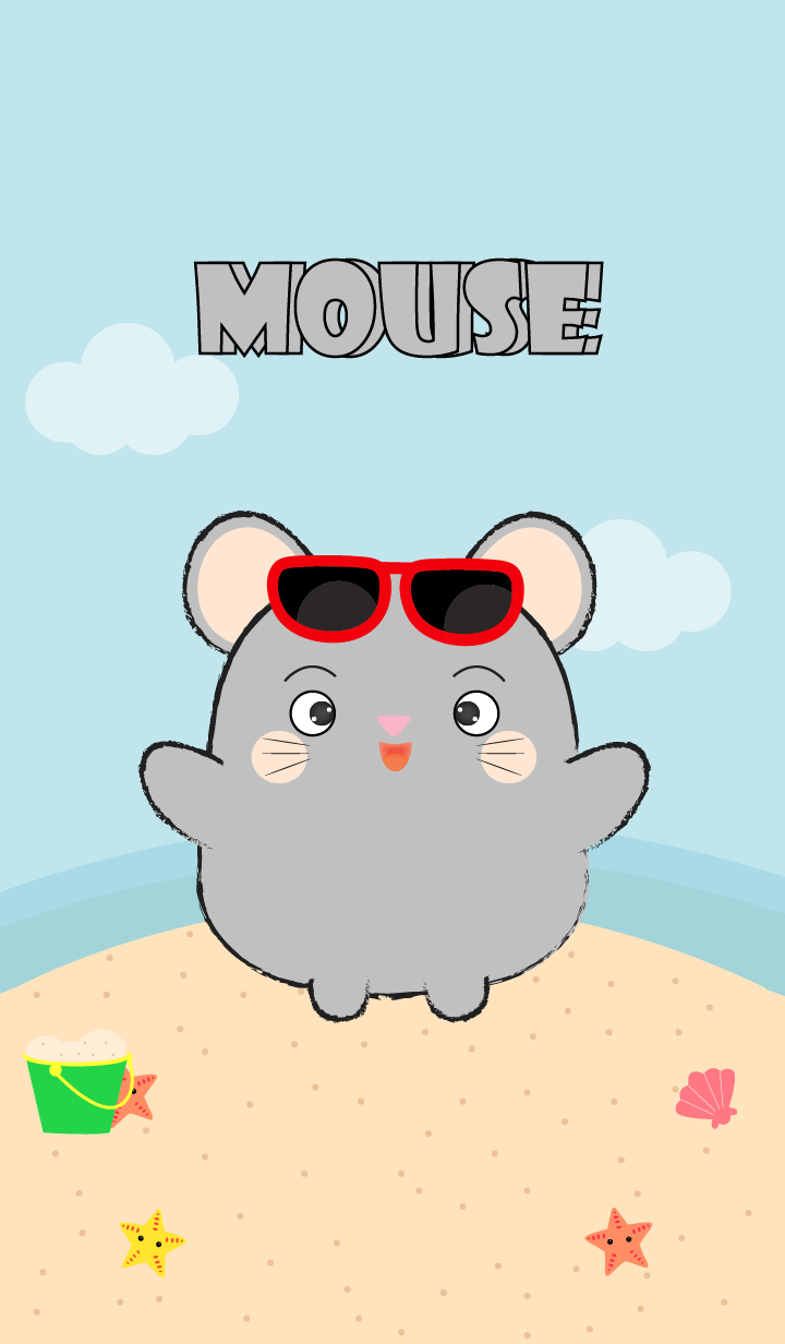 Summer Fat Gray Mouse theme