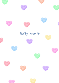 fluffy heart:watercolor/Colorful WV