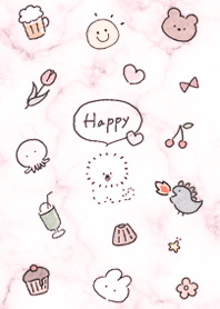 Bichon and Marble pink12_2