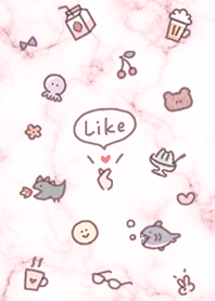 Fashionable icon and marble2 pink12_2