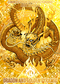 Dragon and golden pyramid Lucky number14